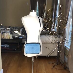 Loewe Madrid Vintage Leather Anagram Crossbody Blue